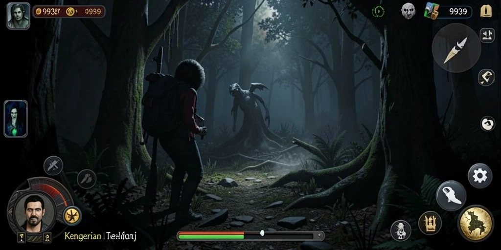Screenshot gameplay <strong>9939</strong> menunjukkan suasana mencekam yang menegangkan.