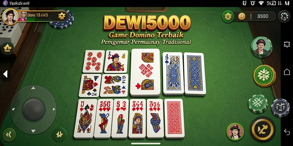 Tangkapan layar DEWI5000 menunjukkan momen seru saat bermain Domino.