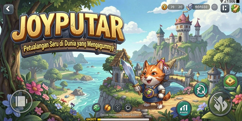 Tampilan gameplay seru JOYPUTAR yang memukau.