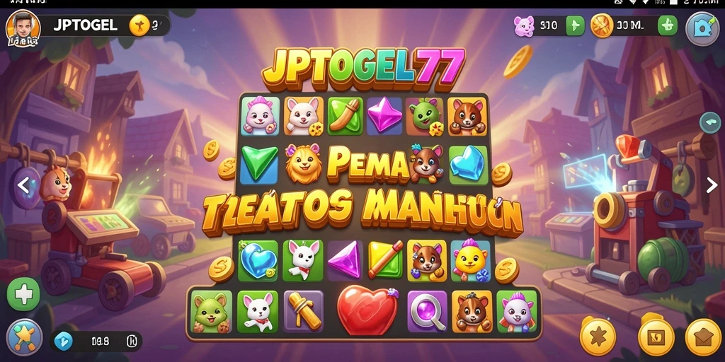 Tangkapan layar permainan menunjukkan aksi seru game Match-3.