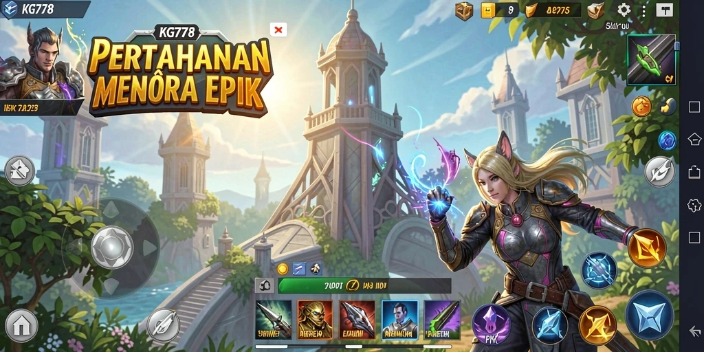 Tampilkan gameplay seru dan strategi Tower Defense di KG778.
