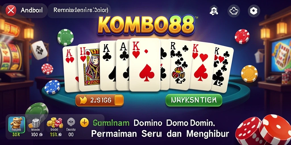 Tampilan permainan Domino yang seru di KOMBO88.