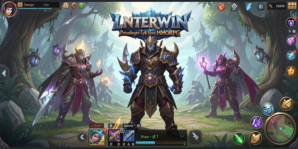Tampilan gameplay LNTERWIN dengan grafis menakjubkan dan aksi seru.