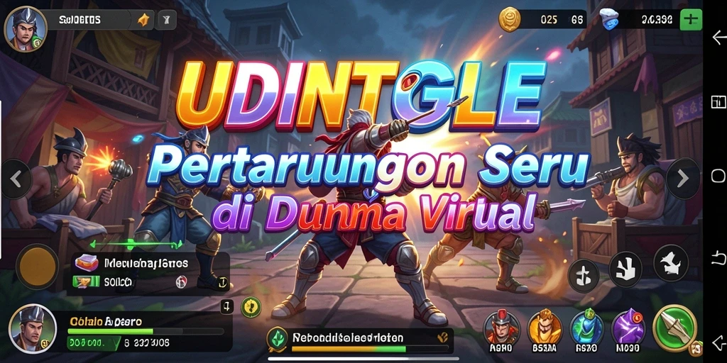 Tangkapan layar yang menampilkan pertarungan epik dalam game Fighting.
